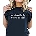 BLACKMYTH Women's Casual Cool Graphic Cute Tops O-Neck Tees Fashion T Shirt