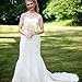 OurWarm Bridal Wedding Bouquet Crystal Roses Pearl Bridesmaid Bouquets Artificial Silk Flowers - 6 Pack