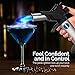 Culinary Torch Lighter for Creme Brulee, Sous Vide, Searing - Professional Food Cooking Torch for Chef and Home Kitchens - Handheld Butane Blow Torch for Art and Crafts by Ingeniosity Products