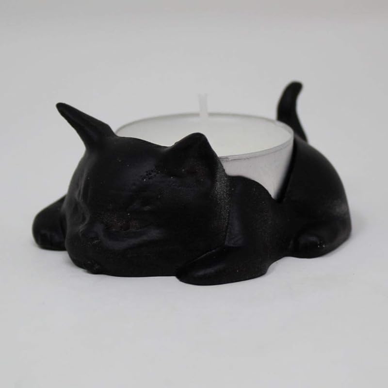 Black Kitten Tea Light Holder Amazon.co.uk Handmade