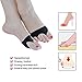 Welnove Fabric Metatarsal Pads Reusable Ball of Foot Cushions, Gel Forefoot Pads Pain Relief for Mortons Neuroma and Prevent Callus-2 Pieces L-Size of Black Metatarsal Pads