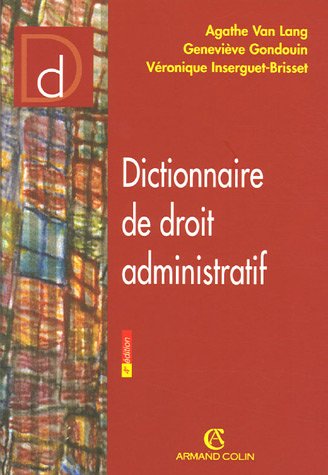 Dictionnaire de droit administratif