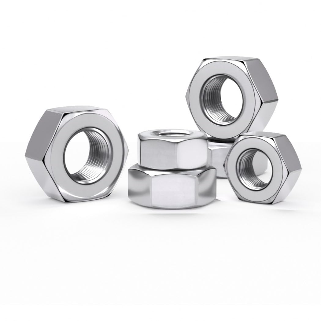 Photo 1 of 10#-24(200pcs) Stainless Steel Hex Nuts Hexagon Nuts, hex nut?304 Stainless Steel 18-8, Full Thread, Coarse Thread UNC