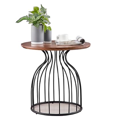 Tavolo Huo Tavolino Rotondo In Legno Massello Di Design In