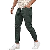 GINGTTO Mens Slim Fit Joggers Pants Elastic Waist Stretch Drawstring Tapered Leg