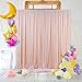 Champagne Tulle Backdrop Curtains for Baby Shower Wedding Photography Background for Birthday Party Supplies Decorations (5 ft X 7 ft)