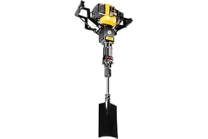 VPABES 52cc 2-Stroke Planting Shovel Drilling Machine, Handheld Gas Powered Garden Tree Digger Machine Single Cylinder Portable Excavator Shovel Garden Tree Digger Digging Machine for Garden Farm Home
