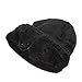 Bluetooth Music Hat, Knit Winter Warm Beanie w/ Built-in Removable Bluetooth Stereo Headphone & Microphone for Hands-Free (2016) - Black/Grid Pattern