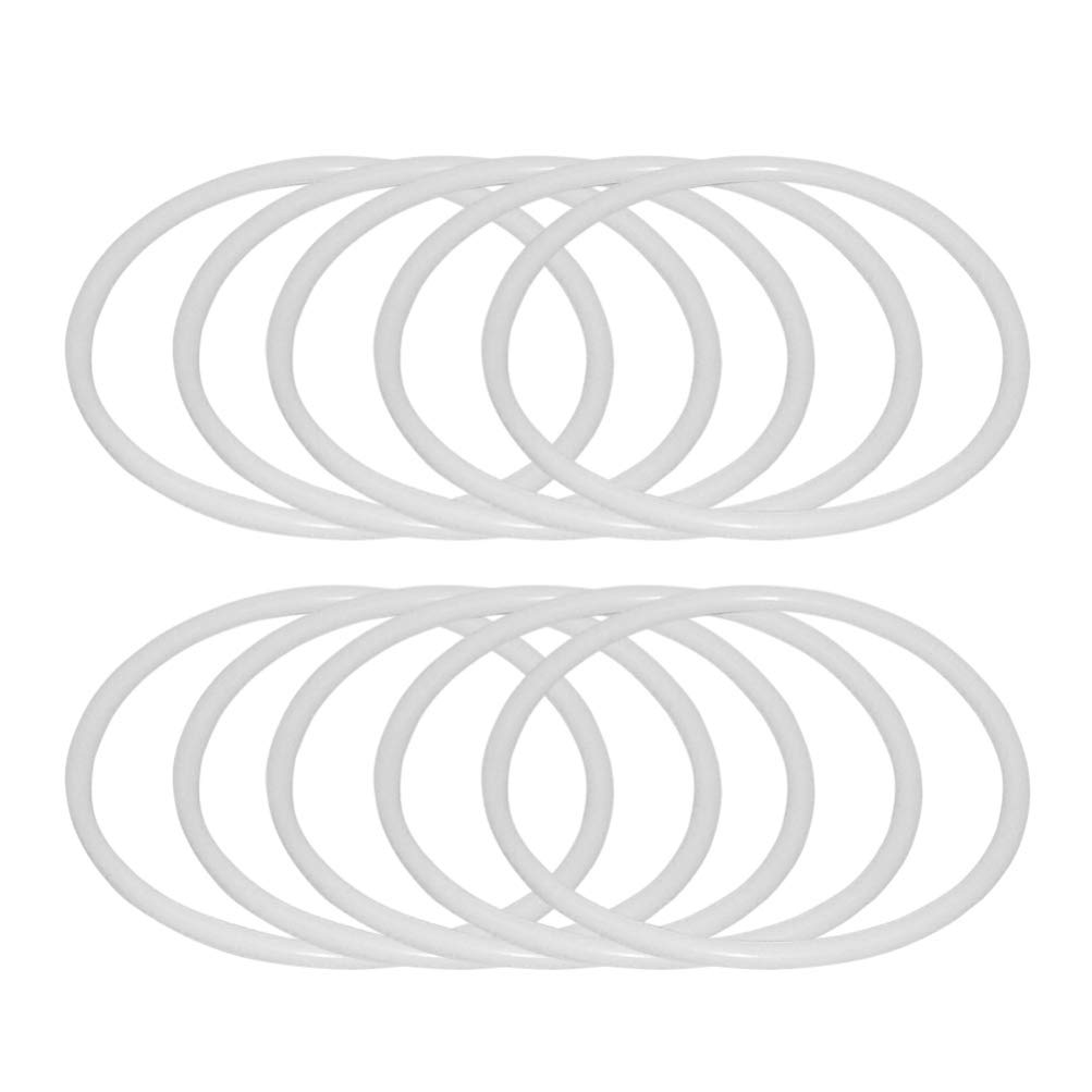 Healifty 20Pcs Plastic Dreamcatcher Rings 5 Inch Round Hoops Diy Craft Material Accessories for Mandalas Wall Hangings