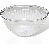 Blue Sky Disposable Clear Salad Bowls - 150oz | 1 Count - Perfect for Dining & Parties