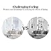 rabbitgoo Decorative Window Film, Self Static Cling Window Glass Film, No Glue Privacy Window Sticker UV Protection for Home Kitchen, Removable & Reusable 3D Window Covering Film, 35.4 x 78.7 inches