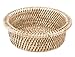 Caspari Rattan Wine Bottle Coaster in White Natural
