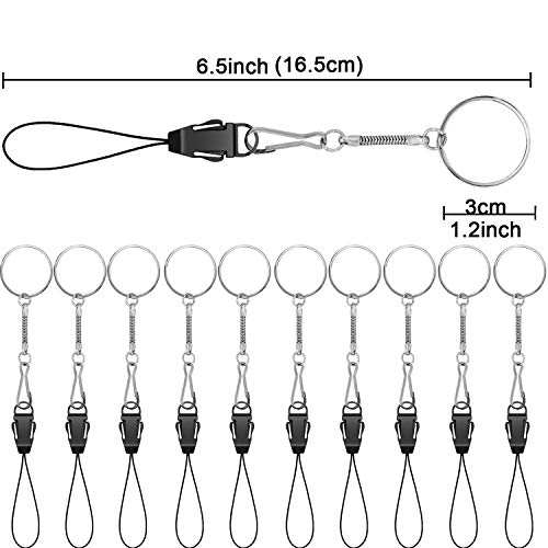 YOUOWO 10 pcs Lanyards for USB Flash Drive Cell Phone Keys iPod mp3 mp4 Strap ID Card Badge Small Lanyard and Other Small Electronic Devices Can disassemble Phone Charms Detachable Lanyard(10 Pack)