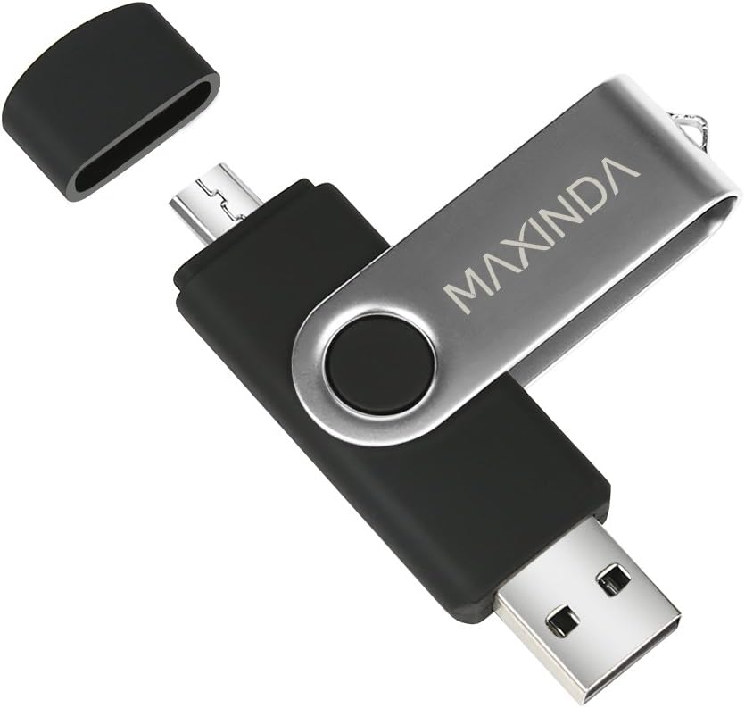 Clé Usb 32 Go Combien De Musique MaXinDa(TM Clé USB 16 Go/32 Go/64 Go Micro USB 2.0 (OTG) Stockage
