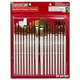 Assorted Taklon Paint Brushes by Craft Smart, 18