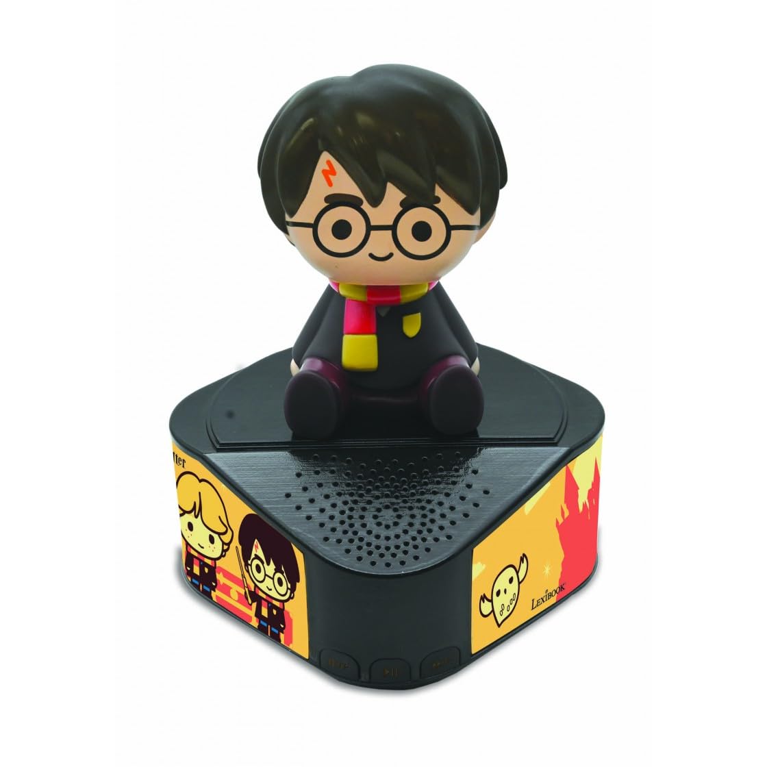 LEXIBOOK, Harry Potter, Speaker with luminous figurine, 5.0 Bluetooth, USB/USB Type C port, Black/Yellow, BTD80HP