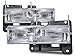 HEADLIGHTSDEPOT Chrome Housing Halogen Headlights Compatible with Chevrolet GMC Blazer C/K 1500 2500 3500 Suburban Tahoe Yukon Denali Includes Driver and Passenger Side Headlamps Comes with Bulbs