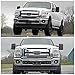 iJDMTOY LED Pod Light Fog Lamps Compatible With 2011-16 Ford F250 F350 F450 Super Duty, Incl (2) 20W High Power LED Cubes, Foglight Bezel Covers, Fog Location Mount Brackets & Switch Wiring