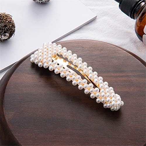 Women Hair Clip Simulated Pearl Beautiful Bridal Wedding Hairclips Girl Hairpin Hair Accessories (1 PCS B)