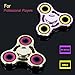 Ochine Anti-Anxiety 360 Hand Spinner Focusing Fidget Toys 3D Figit Premium Quality EDC Focus Toy for Kids Adults Stress Reducer Relieves ADHD Boredom Killing Time Great Gift (gold)