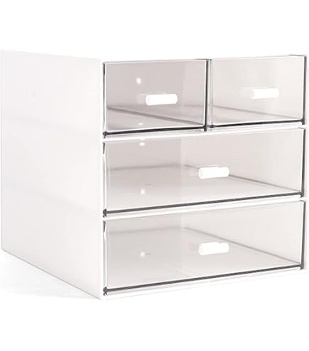 Stackable Storage Drawers, Large 2 Pack, Easily Assemble Acrylic Bathroom Closet Undersink Organizers And Storage, Plastic Storage Bins For Kitchen Cabinets, Pantry, Makeup Organization - View #5