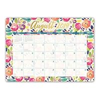 Orange Circle Studio 2020 Decorative Desk Blotter Calendar, Bold Blossoms