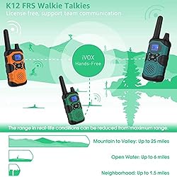 4 Pack Walkie Talkies Long Range Rechargeable