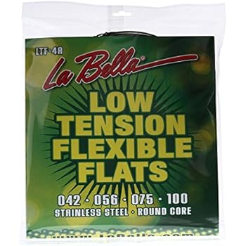 La Bella LTF-4A Low-Tension Flexible Flat Electric Bass Strings - Foto 8