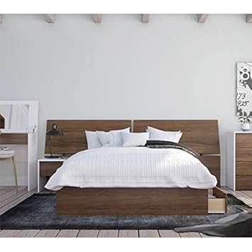 Amazon Com Nexera Mimosa 3 Piece Full Size Bedroom Set