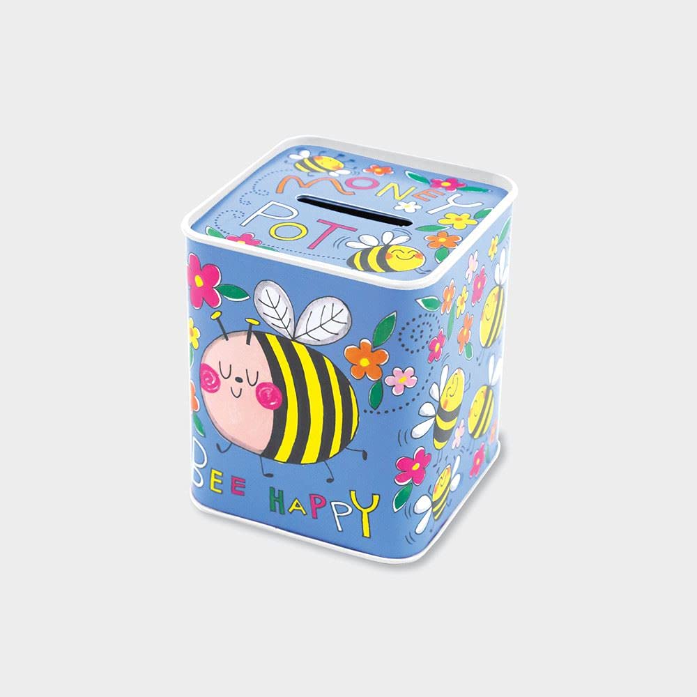 Rachel Ellen Designs Ltd Bee Happy Money Pot Tin