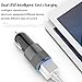 Sngg 3.1A Rapid Dual Port USB Car Charger with 6-feet Lightning Cable (Black)
