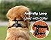 BARKLESS Dog Muzzle Leather, Soft Secure Anti-Barking Leather Muzzle for Large Sized Dogs to Prevent Biting, Breathable and Adjustable, Allows Drinking and Panting, Used with Collars