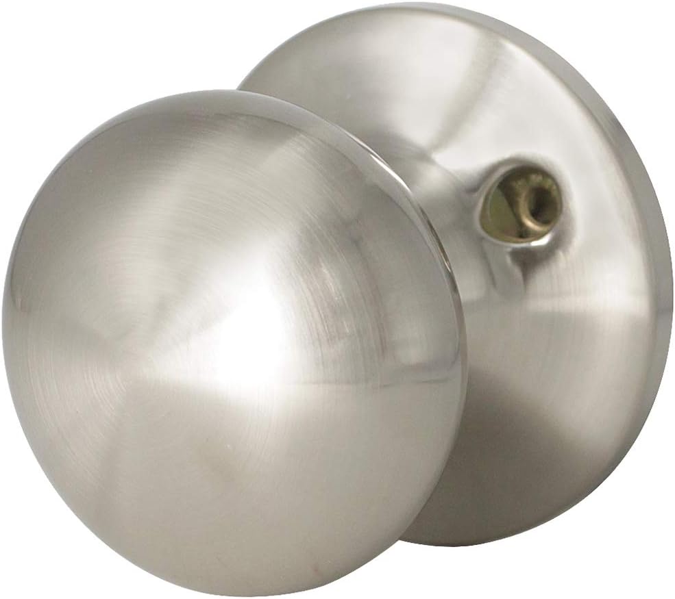 1 Pack Probrico Stainless Steel Dummy Interior Door Knobs Non Functioning Round Door Lockset