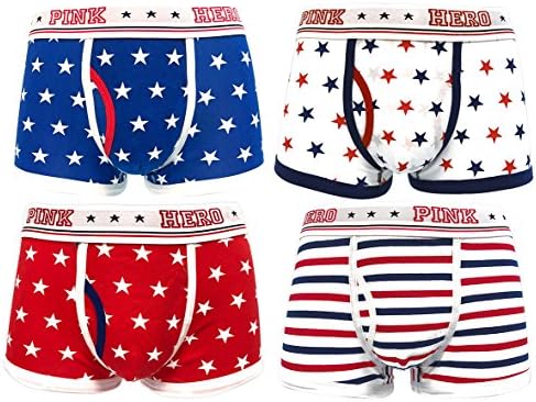 Boxer Briefs For Men Breathable Soft Comfy Underwear Sexy Underpants Pack Of 4 Medium
