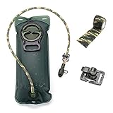 DreamBay Hydration Bladder 85 oz / 2.5 Liter with Clips to Hold Drinking Tube & Tube protection bandage - Suitable for All kinds of Hydration Pack - Water Storage Bladder Bag with Drinking Tube Trap