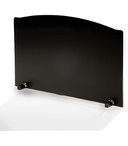 Cast Iron Fireback Heat Reflector INNO STAGE 20" Cast Iron Fireback With Feet - Heavy Duty Fireplace Heat Reflector & Protector, Black Firebacks For Fireplace - View #4