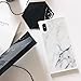 YonMeet Chic Black White Marble Case for iPhone XS X 10 Retro Classic Stylish Cover for iPhone 8 7 Plus 8plus Square Shockproof Strong Protective Back Casing (iPhone X/XS, Black)