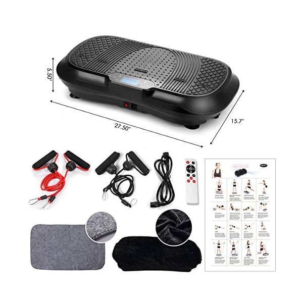 GENKI YD1010BB Ultra Slim Vibration Machine Plate Platform Whole Body