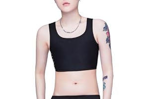 Aivtalk Lesbian Tomboy Chest Binder Tank Top Breathable Super Flat Compression Sport Corset