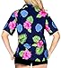 Women Hawaiian Shirt Blouses Beach Top Tank Casual Aloha Holiday Collar Boho