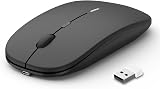 Anmck Wireless Silent Mouse 1600 DPI 2.4G USB Rechargeable Slim Mice