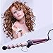 Curling Iron Wand, Tourmaline Ceramic Bead Bubble Hair Curling Iron Wand with LCD Temperature Display,1 inch, with heat resistant glove and 2 Hair Clipsthumb 2