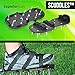 scuddles Lawn Aerator Shoes, 3 Straps Heavy Duty Spike Aerating Sandals for Soil with Adjustable Straps - Sturdy Universal Size, Men Women NO Assembly Needed Use Straight Out of Box