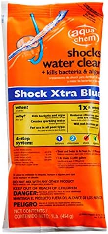 Aqua Chem Swimming Pool Xtra Blue Shock 10 x 1 Lb. Bag