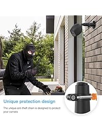 HOLACA - Soporte de seguridad para Arlo Pro Arlo Pro2 con cadena antirrobo, funda protectora de silicona, protección adicional para tu cámara Arlo Paquete de 2