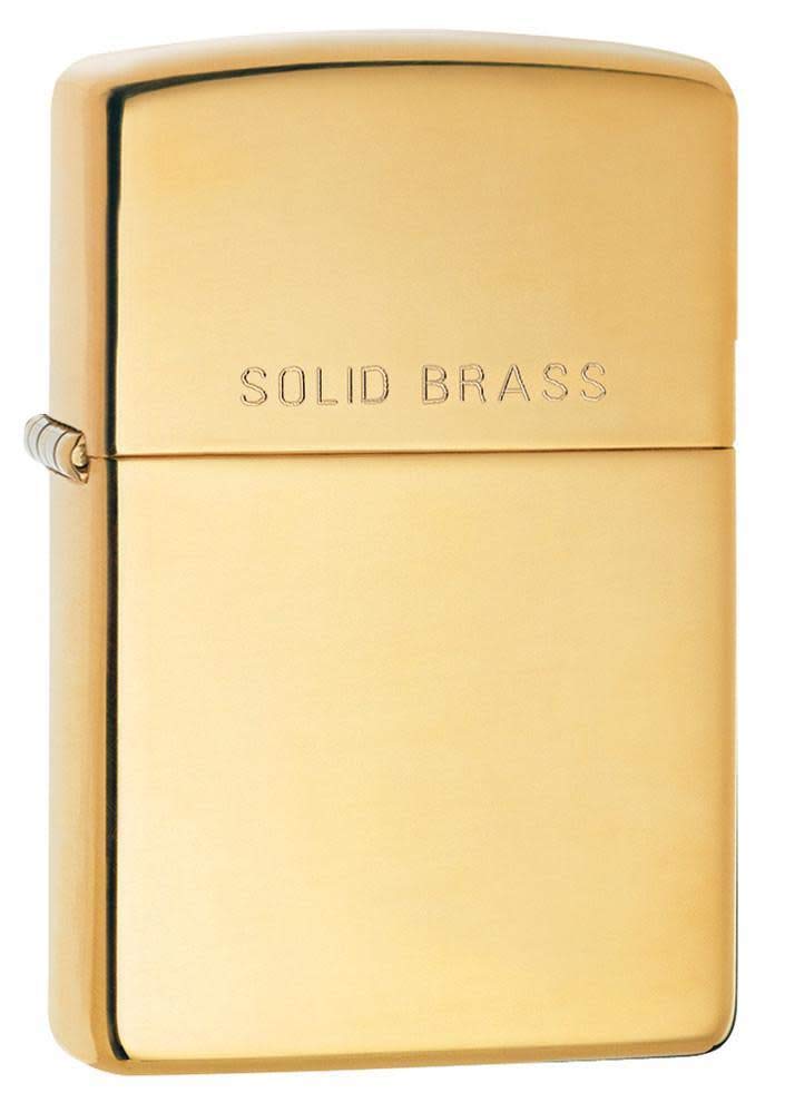 Zippo Windproof Lighter - Classic - Gold - High Polish Brass - Refillable - Reusable - Gift Box - Made in USA