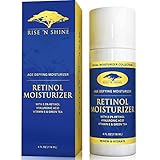 (4 oz) 2.5% Retinol Moisturizer Cream for Face with Hyaluronic Acid, Green Tea, Vitamin A and E - Anti-Aging Moisturizer, Improves Skin Tone, Wrinkles, Reduce Skin Discoloration and Helps Sun Damage