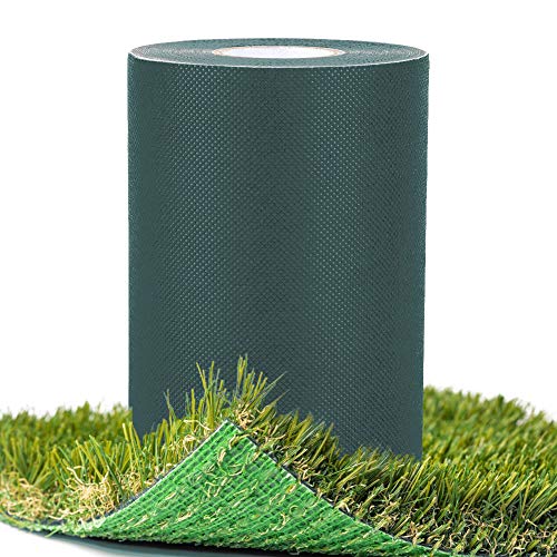 Wifehelper Artificial Grass Seaming Tape, 15cm x 10m, Self Adhesive, Green, for Synthetic Lawn Grass