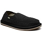 Sanuk Mens Donny Quilted Loafers for Men | Mens Shoes | Slip On Shoes for Men | Men's Slip-on Loafers | Memory Foam Footbed