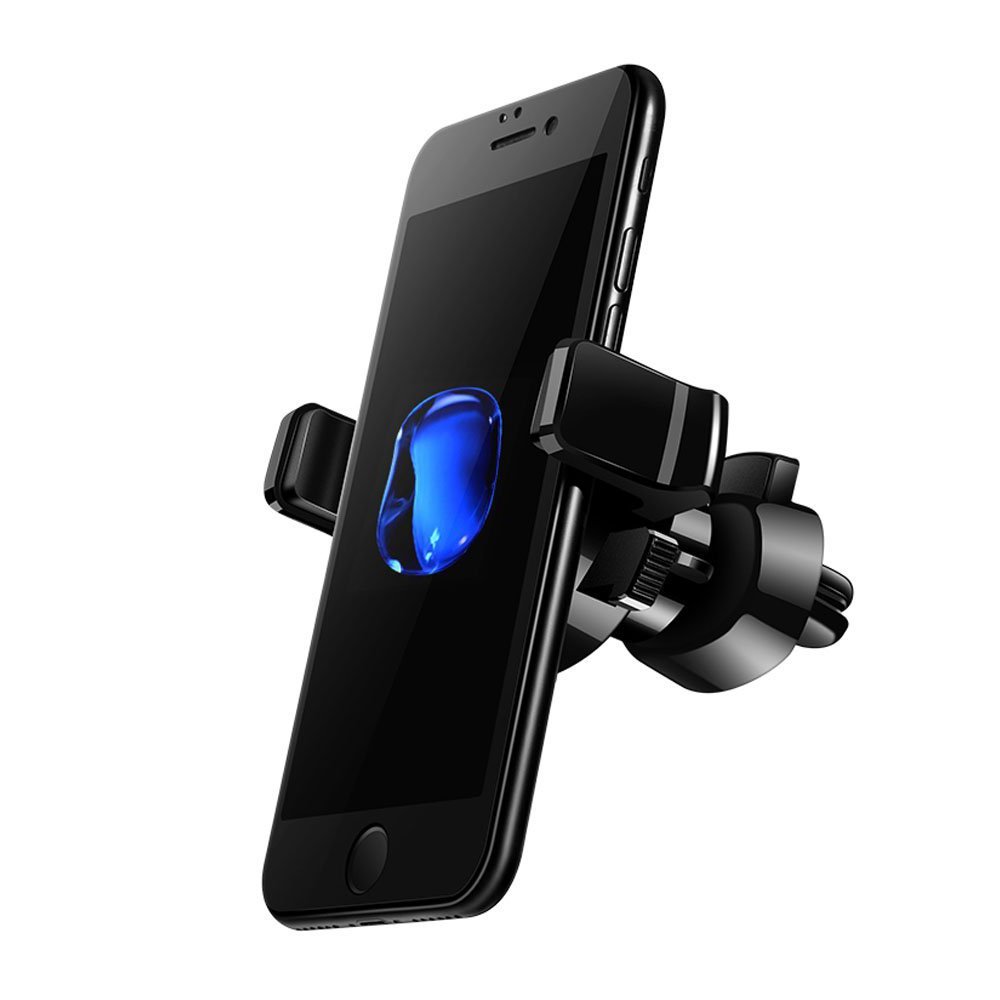 One Touch Air Vent Phone Holder Car Mount with Quick Easy Release Button and 360 Degree Rotation Cradle for IPhone car phone mount Samsung Galaxy Smartphones cell phone car mount Black INNERSO 4351537963